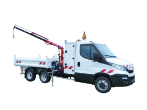 Benne avec grue